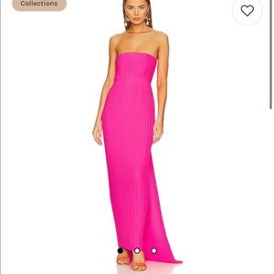 NEW SOLACE London hot pink dress NWT neon